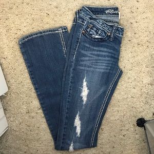 distressed jeans